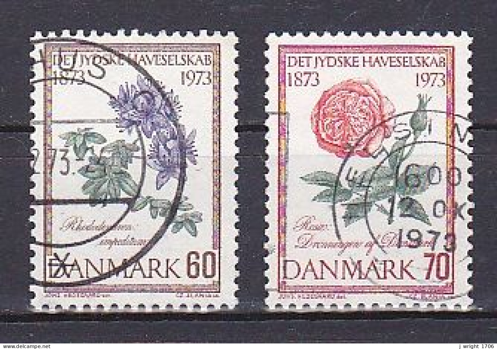 Denmark, 1973, Jutland Horticultural Society Centenary, Set, USED - Gebruikt