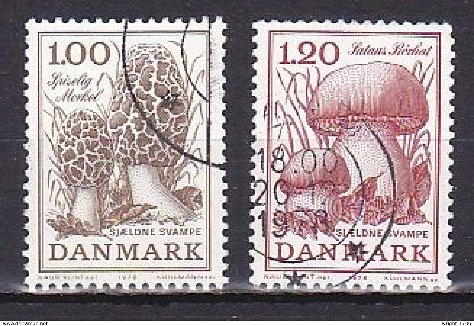 Denmark, 1978, Mushrooms, Set, USED - Usado