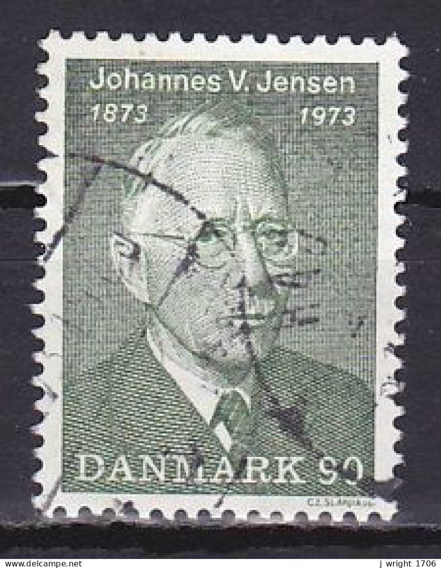Denmark, 1973, Johannes V. Jensen, 90ø, USED - Usado