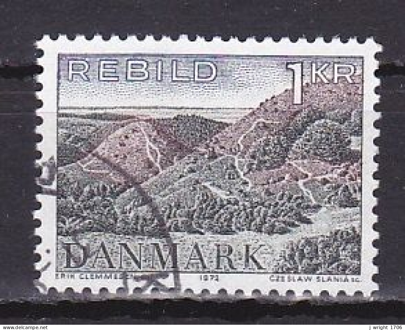 Denmark, 1972, Natural Preservation/Rebild Hills, 1kr, USED - Used Stamps
