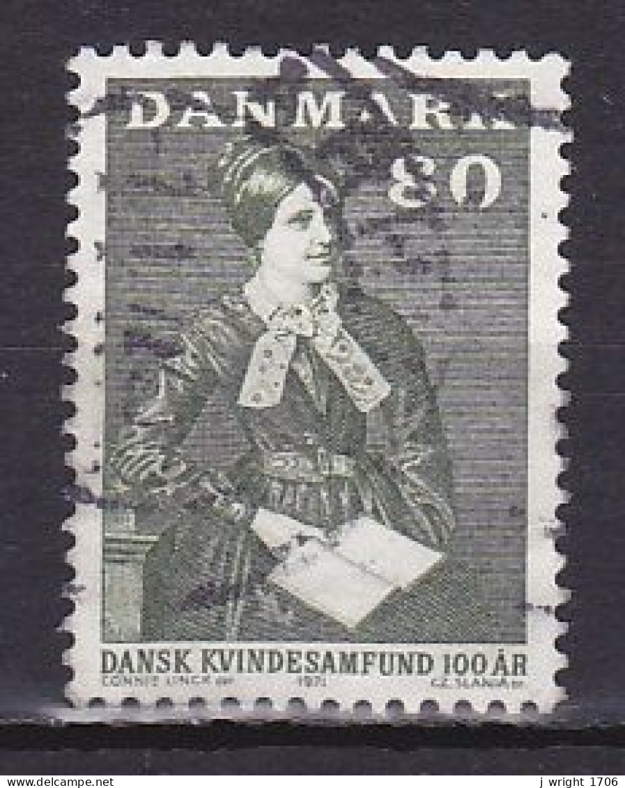 Denmark, 1971, Danish Women's Assoc. Centenary, 80ø, USED - Oblitérés