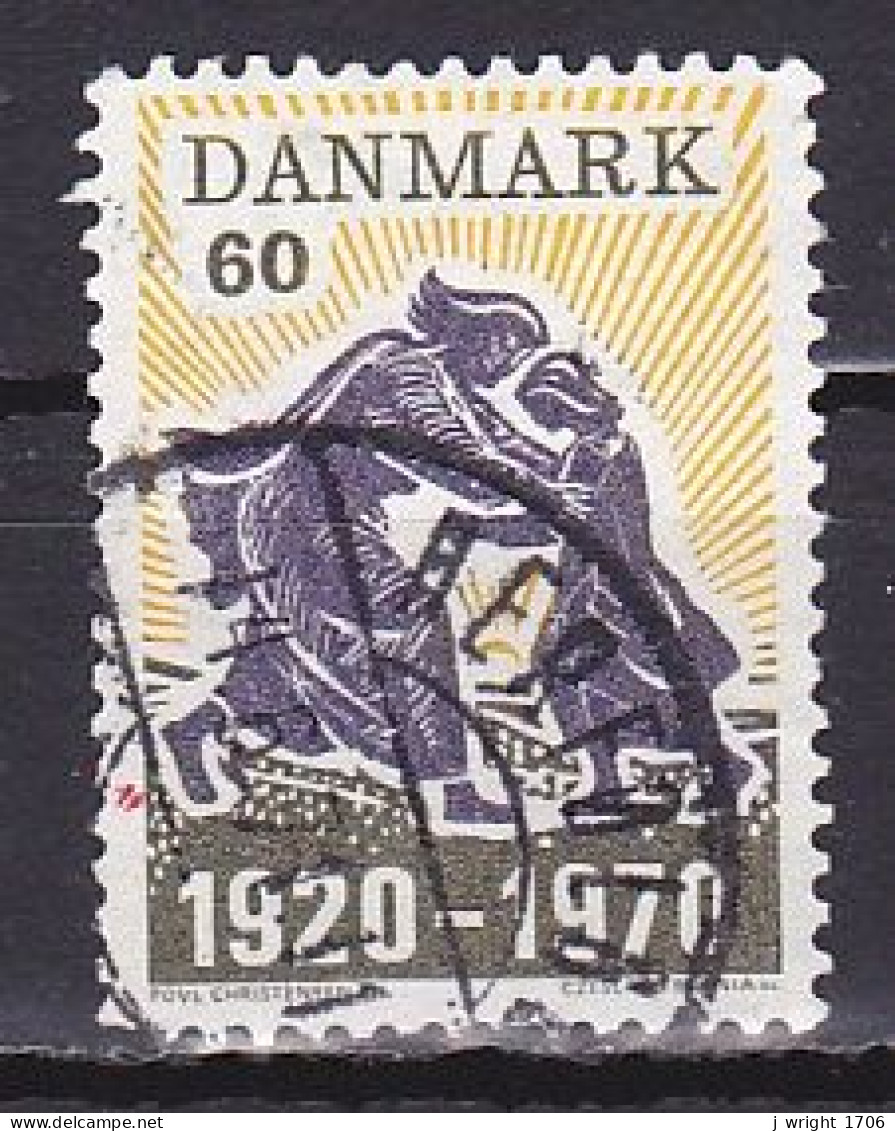 Denmark, 1970, North Schleswig's Reunion With Denmark 50th Anniv, 60ø, USED - Usado