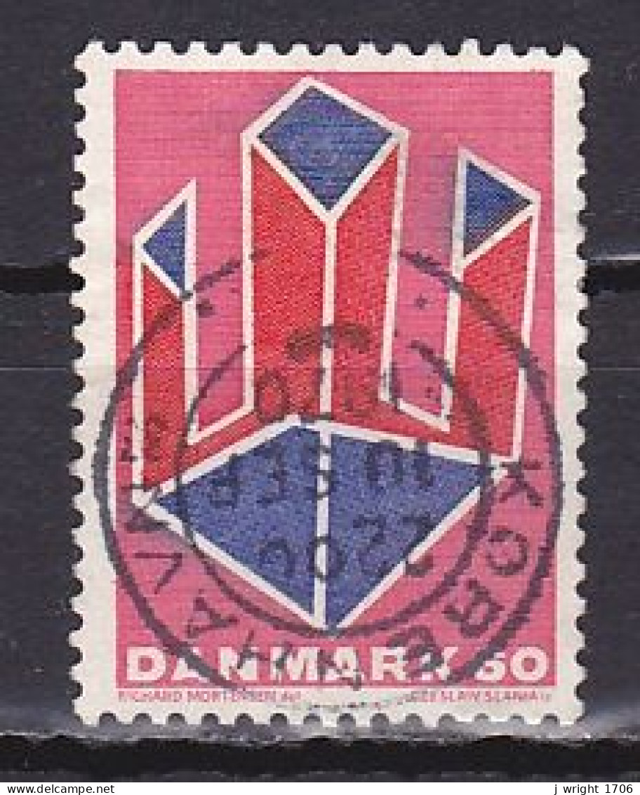 Denmark, 1969, Non Figurative Stamp, 60ø, USED - Usado