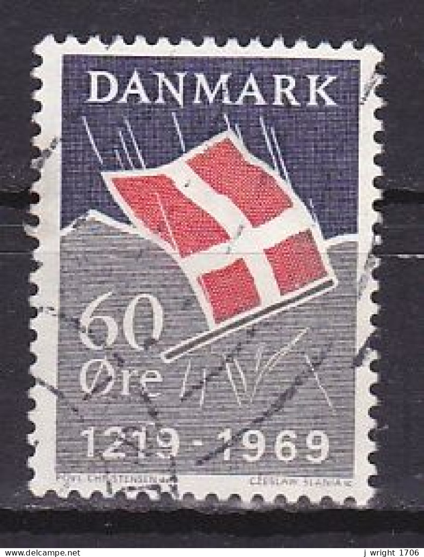 Denmark, 1969, Danish Flag 750th Anniv, 60ø, USED - Usati