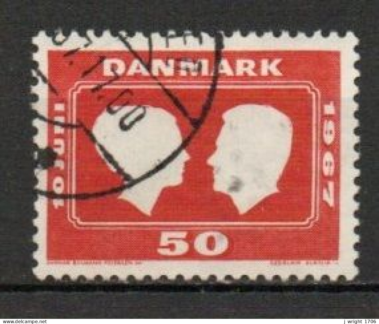 Denmark, 1967, Royal Wedding, 50ø, USED - Oblitérés