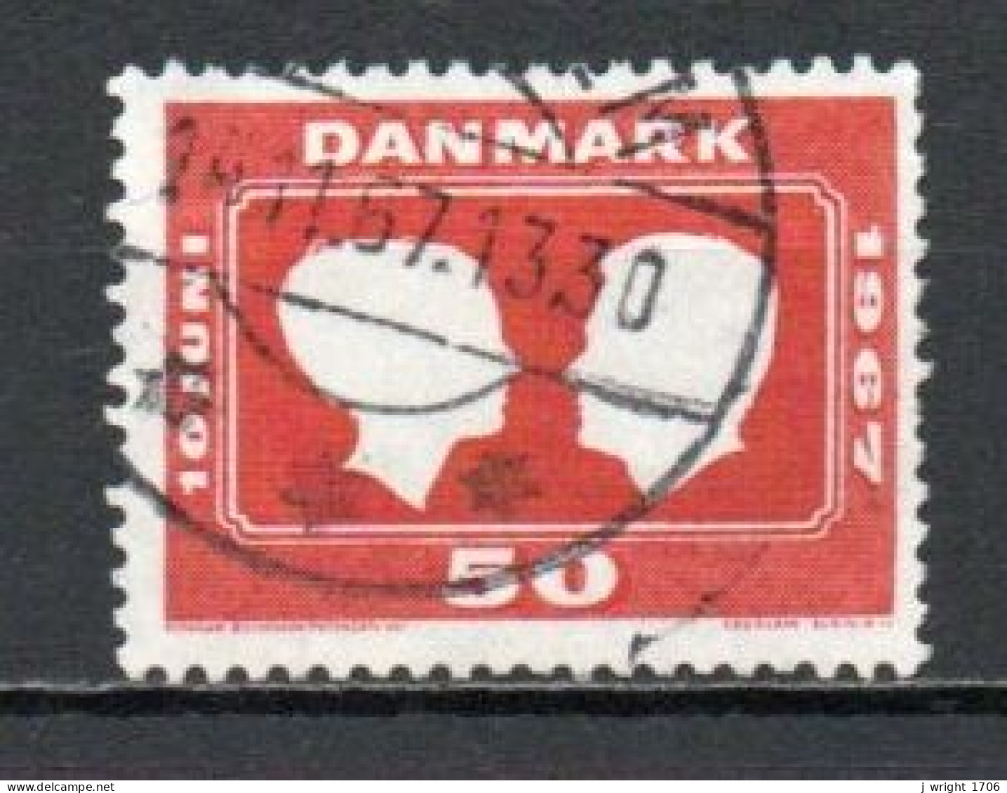 Denmark, 1967, Royal Wedding, 50ø, USED - Gebraucht