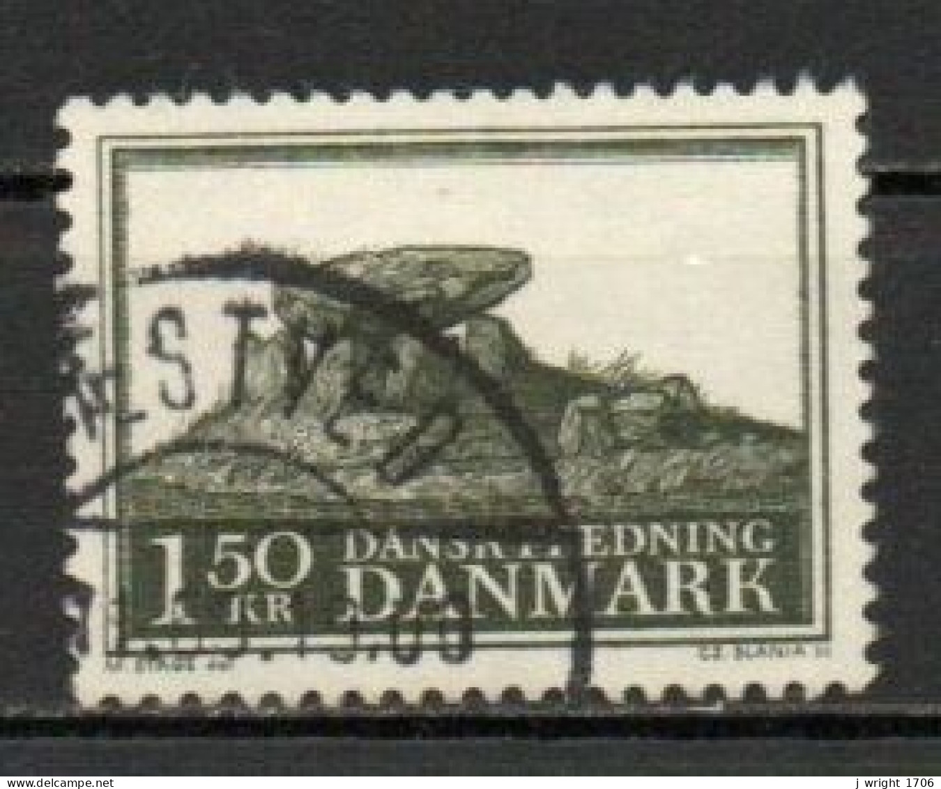 Denmark, 1966, Natural Preservation/Dolmen Grave Jutland, 1.50kr, USED - Usati