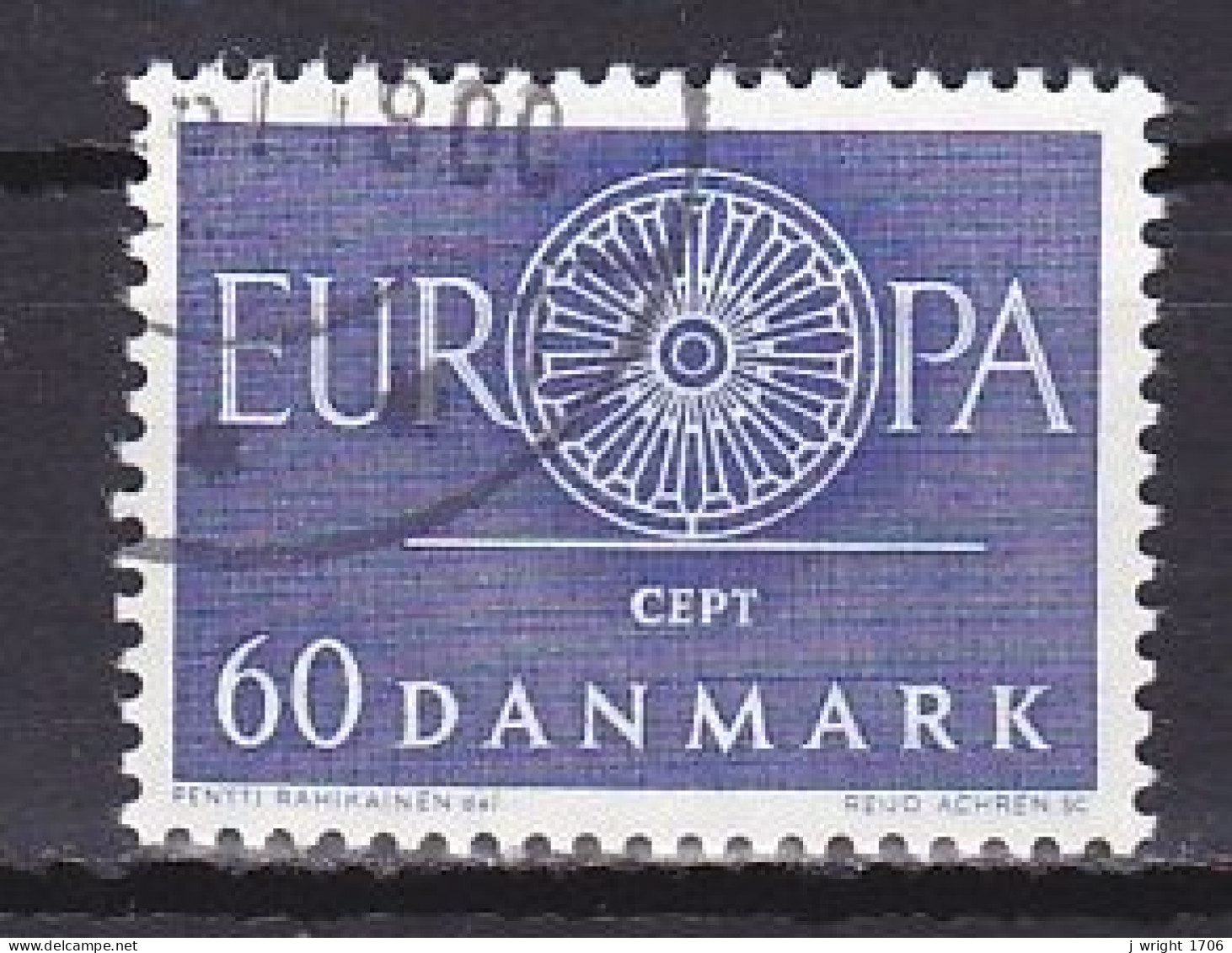 Denmark, 1960, Europa CEPT, 60ø, USED - Gebraucht