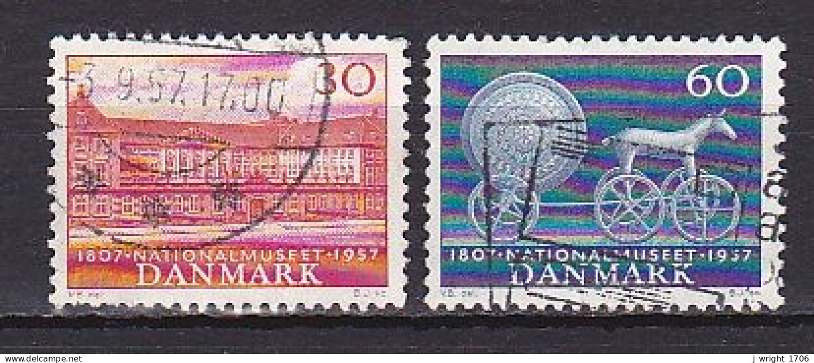 Denmark, 1957, National Museum 150th Anniv, Set, USED - Gebruikt