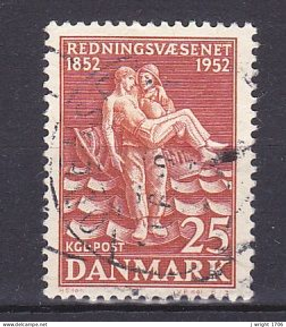 Denmark, 1952, Life Saving Service Centenary, 25ø, USED - Usati