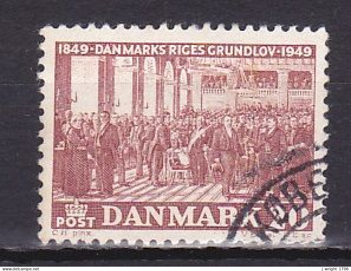 Denmark, 1949, Danish Constitution Centenary, 20ø, USED - Usati