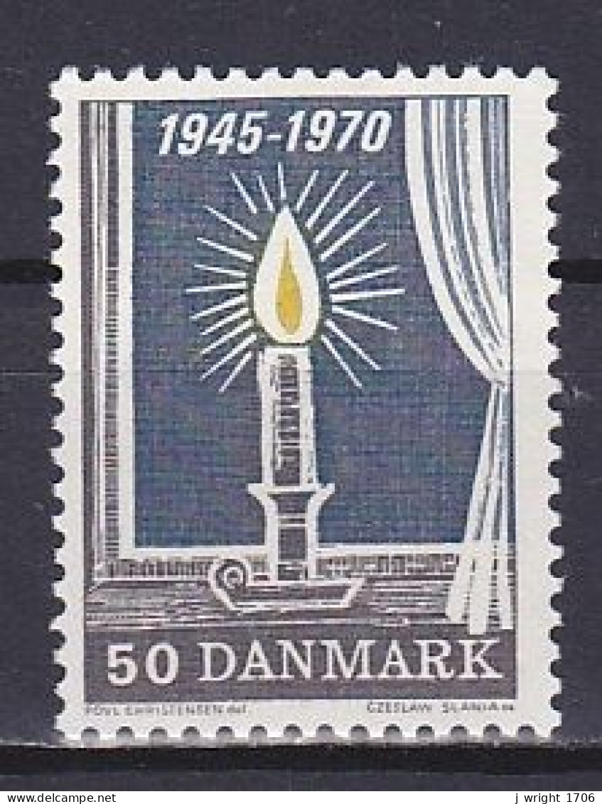 Denmark, 1970, Liberation 25th Anniv, 50ø, UNUSED NO GUM - Nuevos