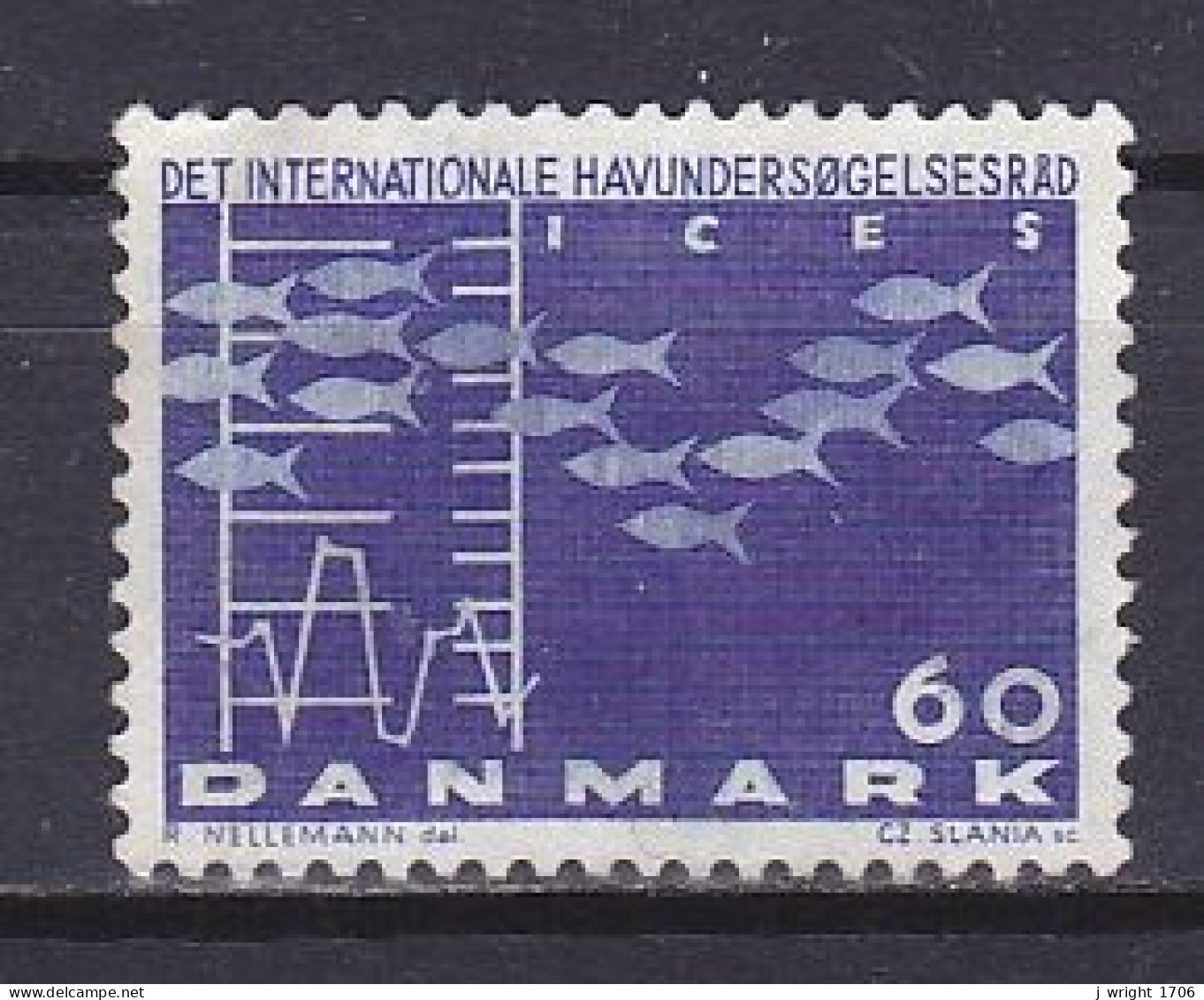 Denmark, 1964, Exploration Of The Sea Conf, 60ø, UNUSED NO GUM - Ongebruikt