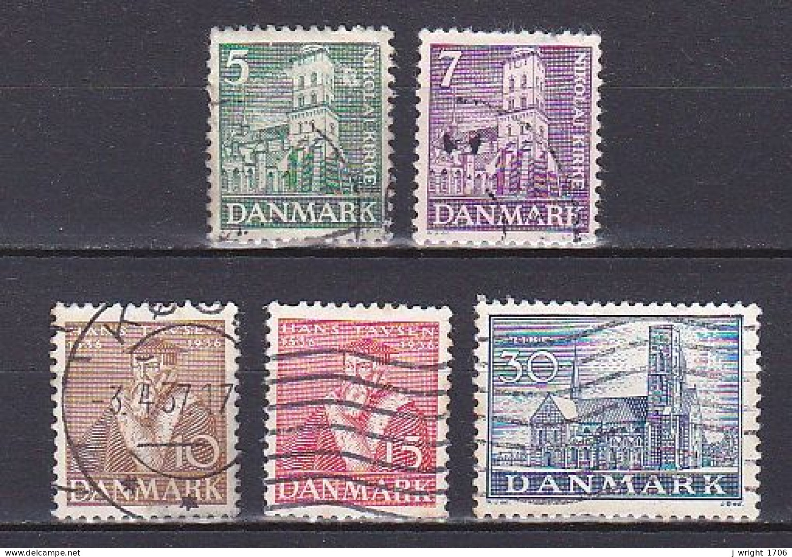 Denmark, 1936, Reformation In Denmark 400th Anniv, Set, USED - Oblitérés