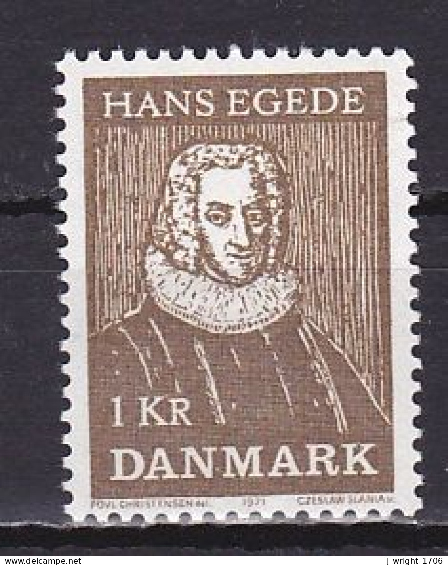 Denmark, 1971, Hans Egede's Arrival To Greenland 250th Anniv, 1kr, MH - Ongebruikt