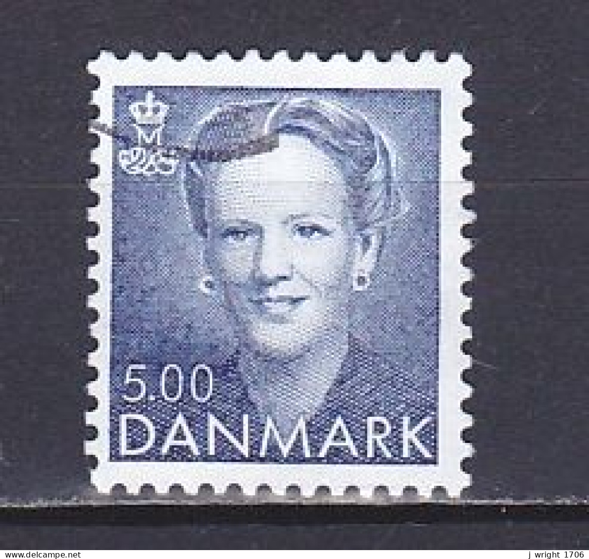 Denmark, 1992, Queen Margrethe II, 5.00kr, USED - Gebraucht