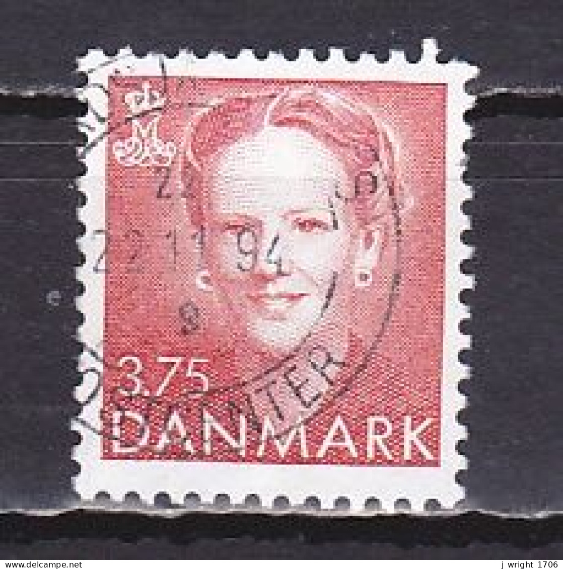 Denmark, 1992, Queen Margrethe II, 3.75kr, USED - Gebraucht