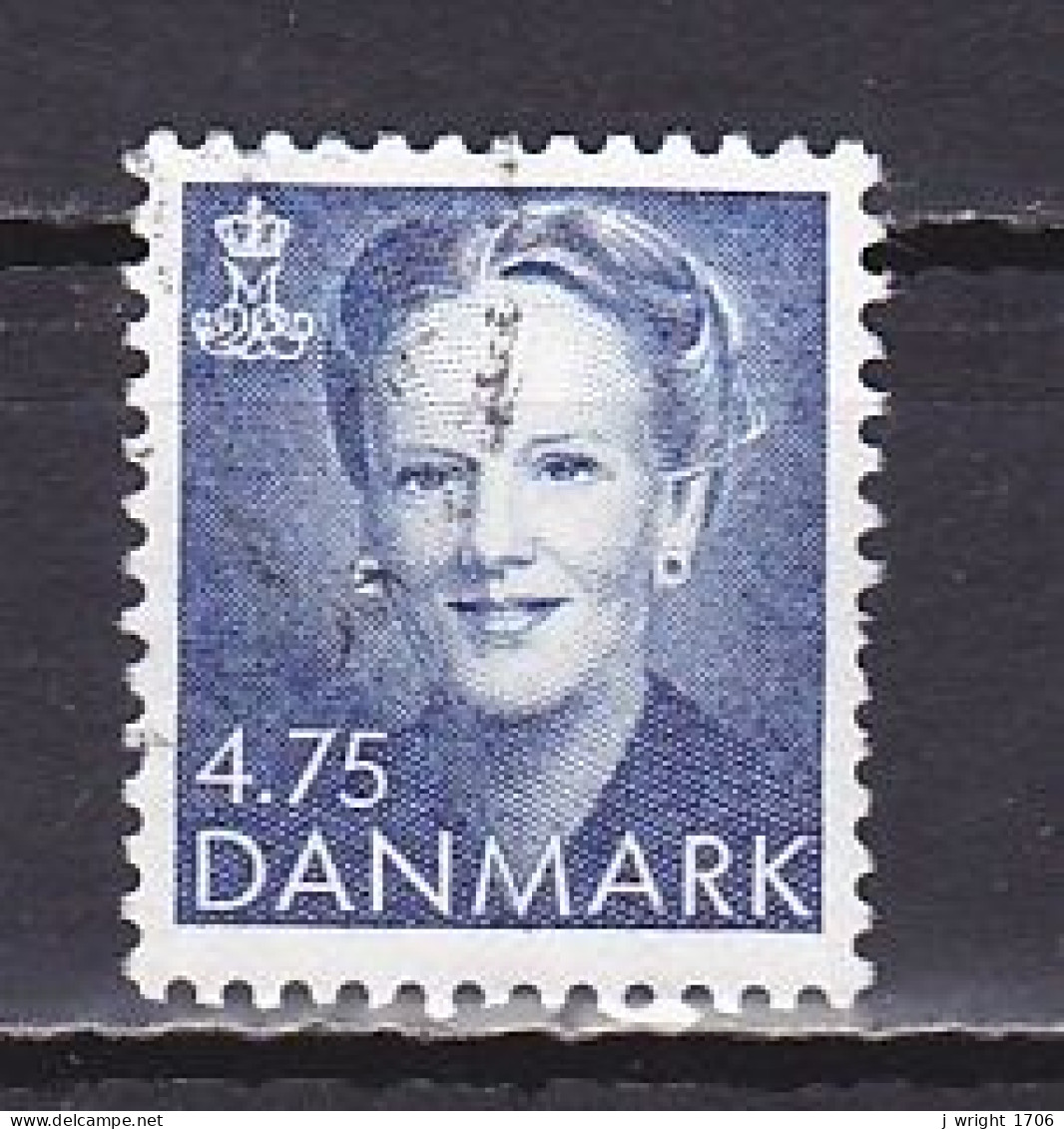 Denmark, 1991, Queen Margrethe II, 4.75kr, USED - Oblitérés