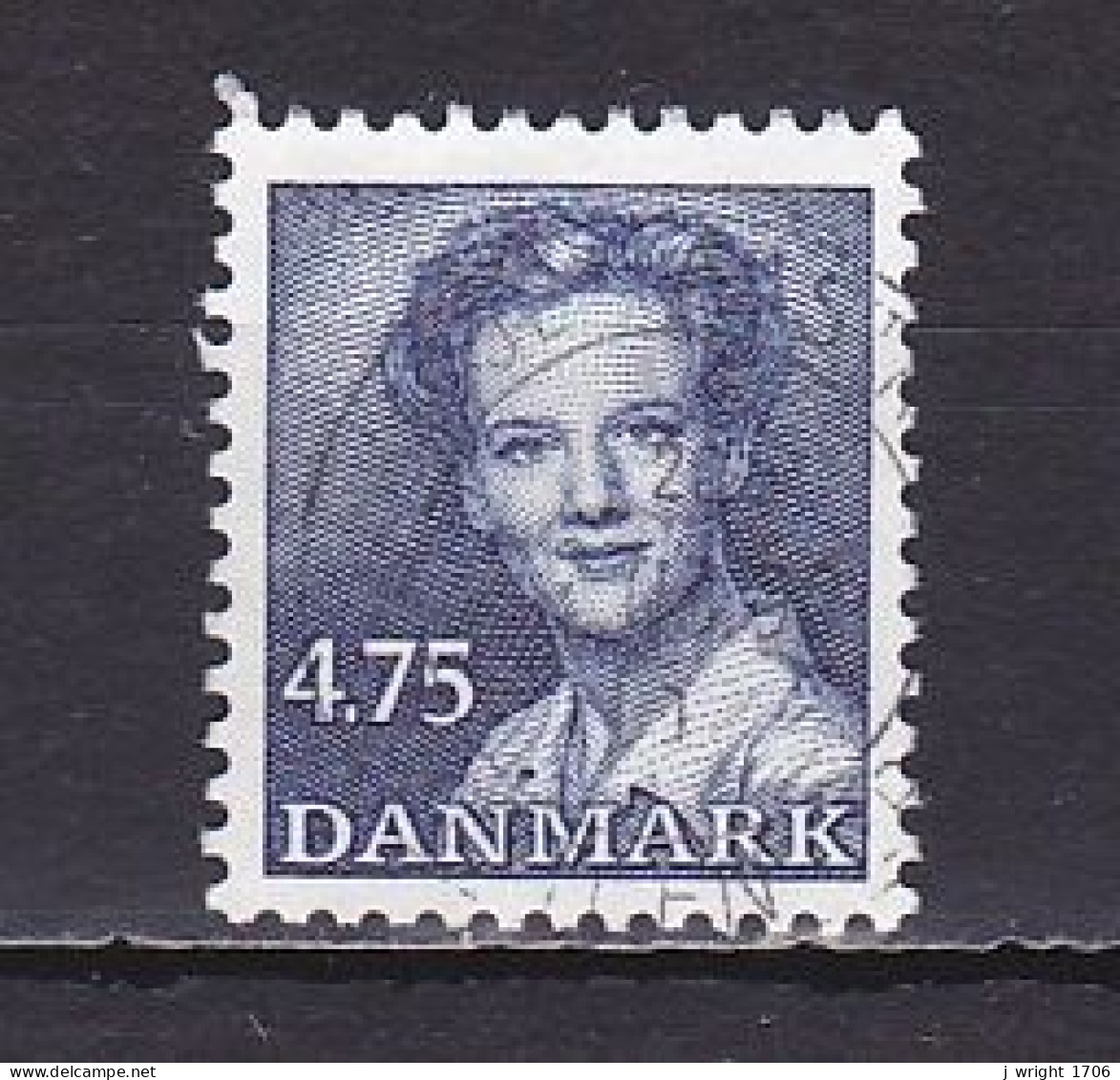 Denmark, 1990, Queen Margrethe II, 4.75kr, USED - Gebraucht