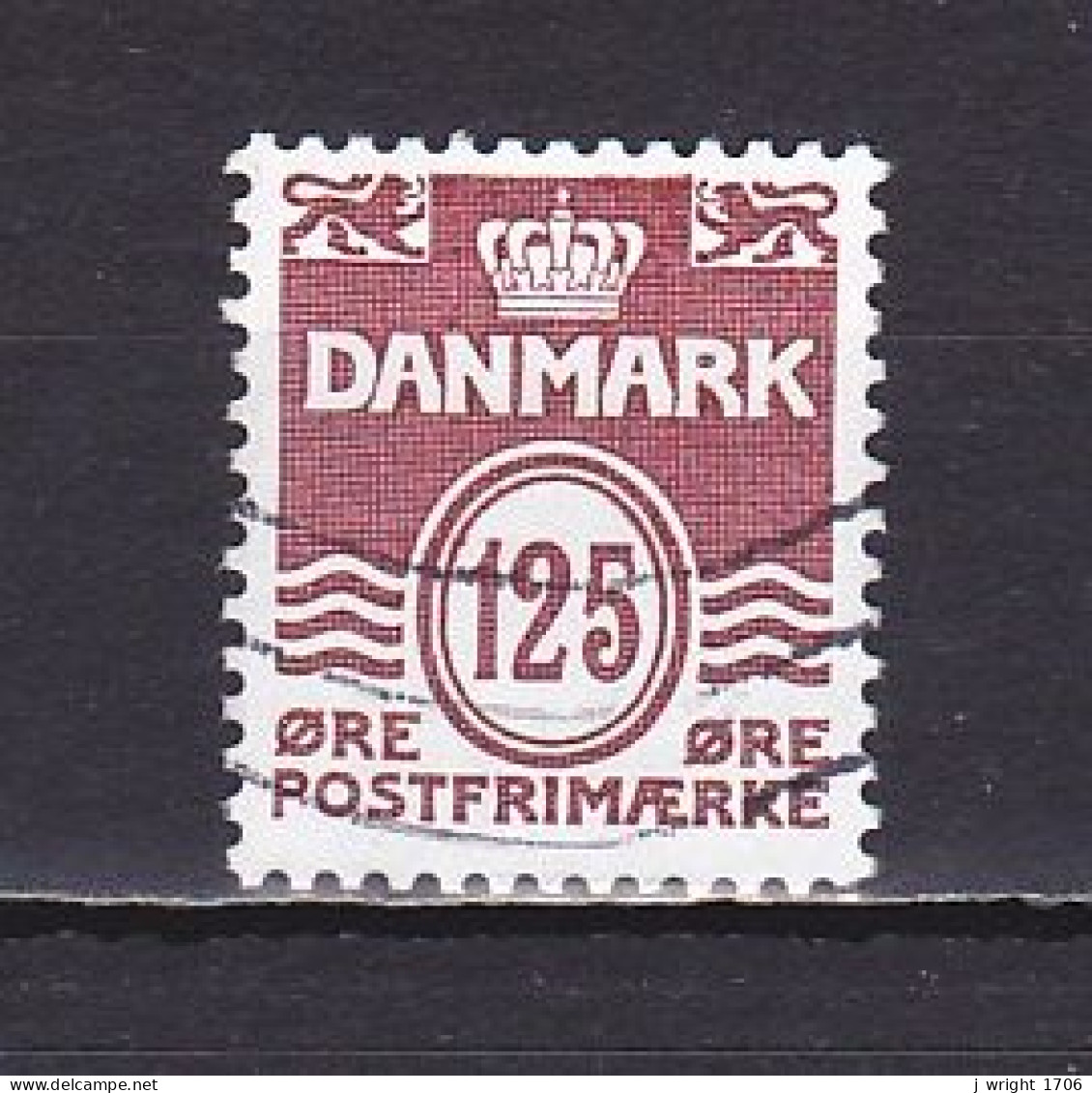 Denmark, 1990, Numeral & Wave Lines, 125ø, USED - Gebraucht