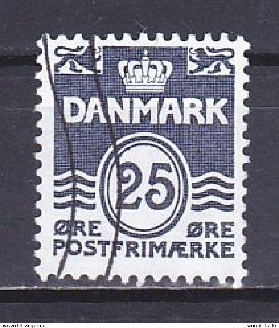 Denmark, 1990, Numeral & Wave Lines, 25ø, USED - Used Stamps