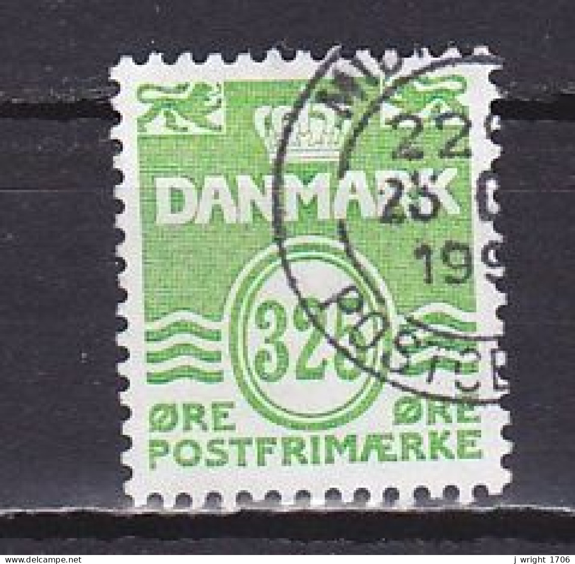 Denmark, 1990, Numeral & Wave Lines, 325ø, USED - Usati