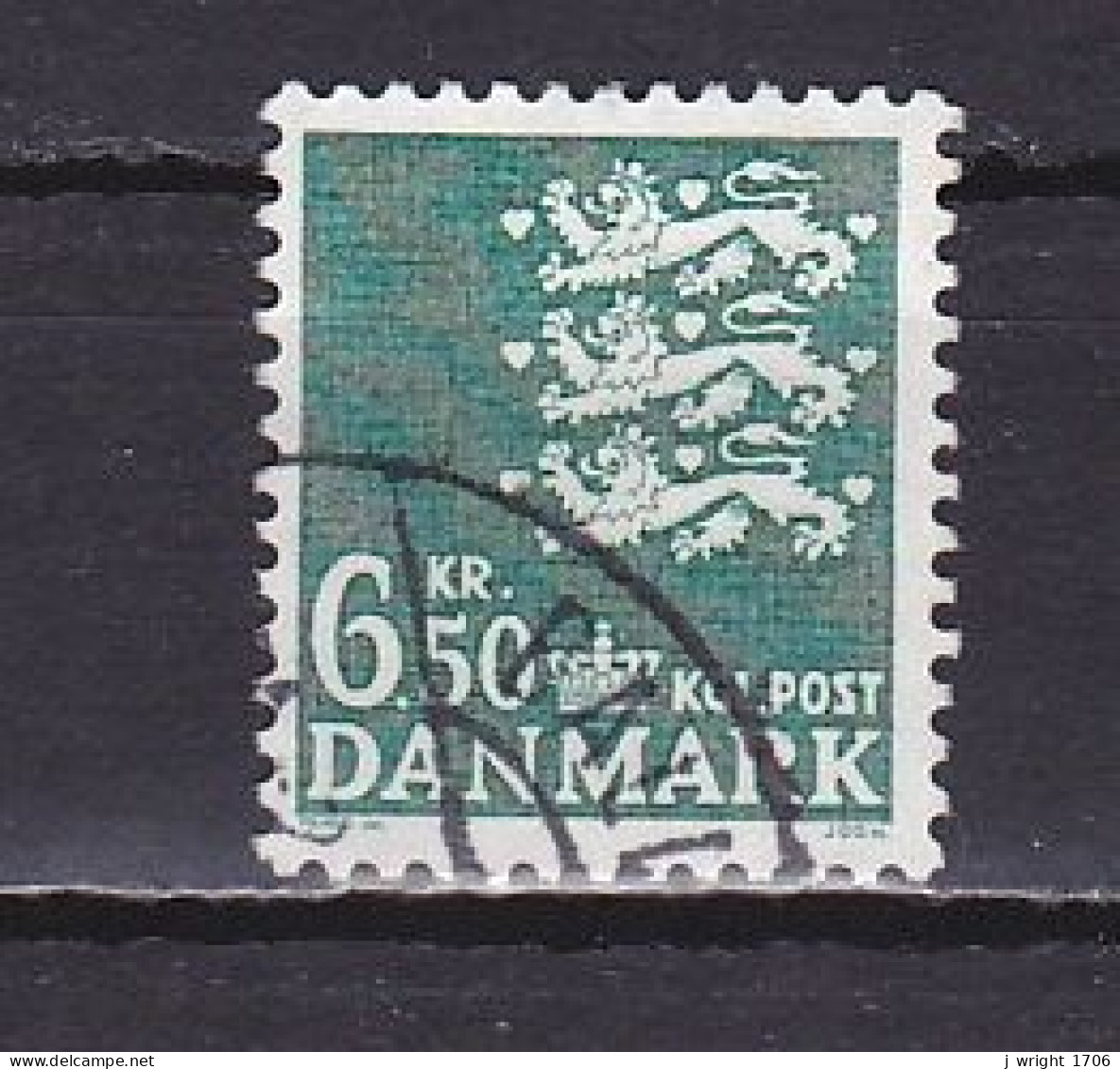 Denmark, 1986, Coat Of Arms, 6.50kr, USED - Used Stamps