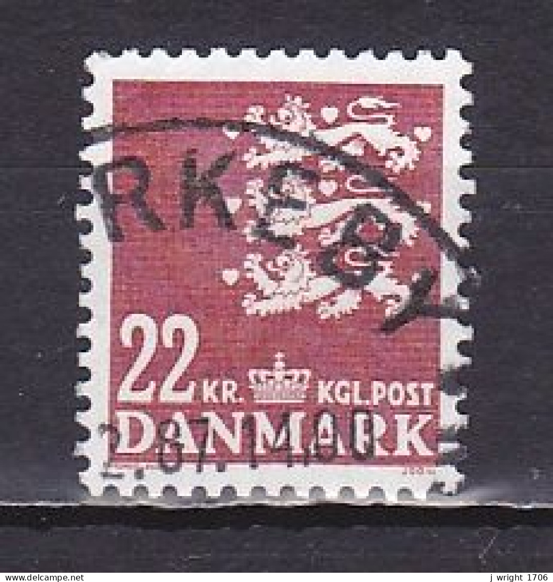 Denmark, 1987, Coat Of Arms, 22kr, USED - Used Stamps