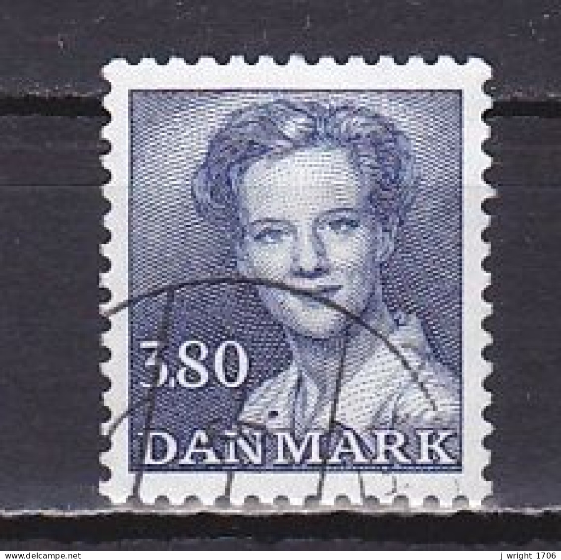 Denmark, 1985, Queen Margrethe II, 3.80kr, USED - Used Stamps
