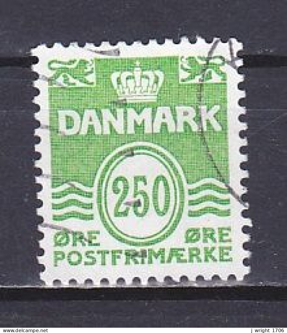 Denmark, 1985, Numeral & Wave Lines, 250ø, USED - Gebruikt