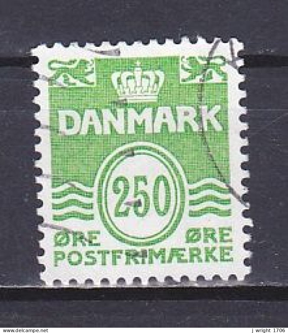 Denmark, 1985, Numeral & Wave Lines, 250ø, USED - Used Stamps