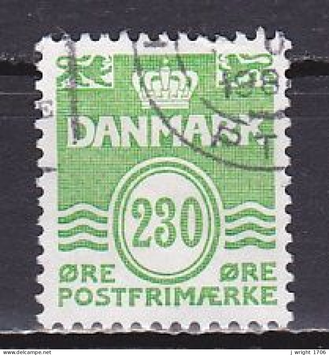 Denmark, 1984, Numeral & Wave Lines, 230ø, USED - Gebraucht