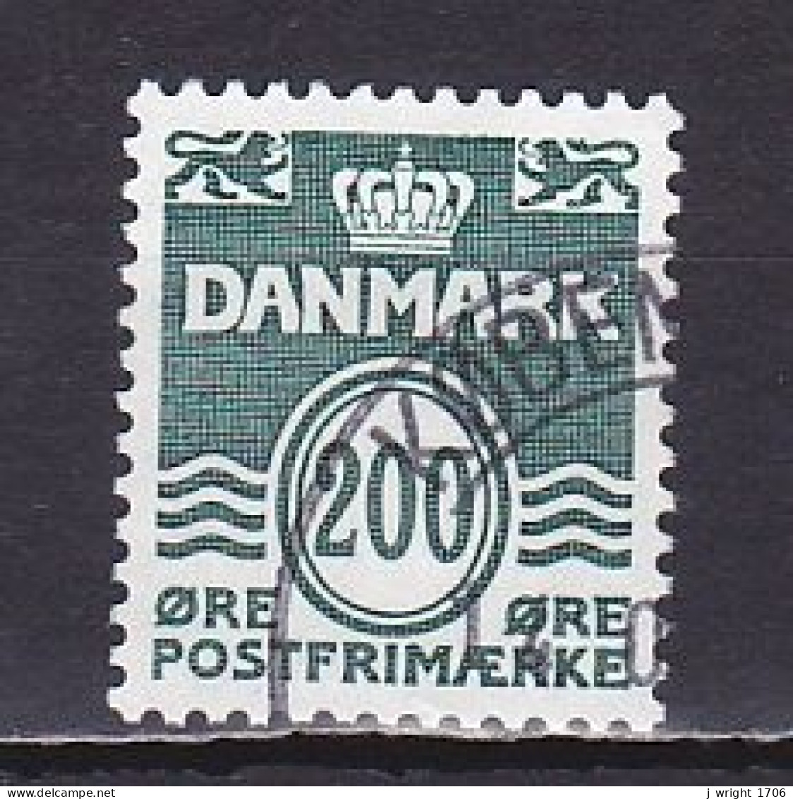 Denmark, 1983, Numeral & Wave Lines, 200ø, USED - Used Stamps