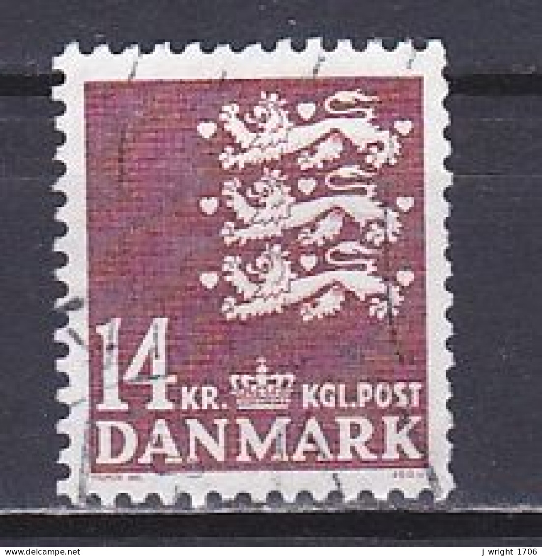 Denmark, 1982, Coat Of Arms, 14kr, USED - Used Stamps