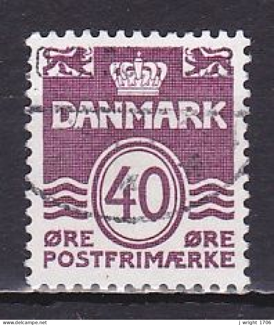 Denmark, 1981, Numeral & Wave Lines, 40ø, USED - Usado