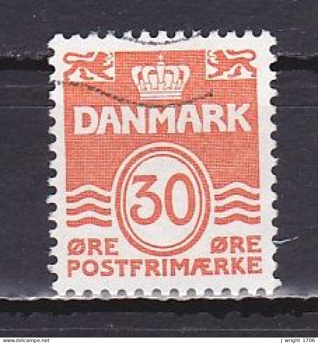 Denmark, 1981, Numeral & Wave Lines, 30ø, USED - Usado