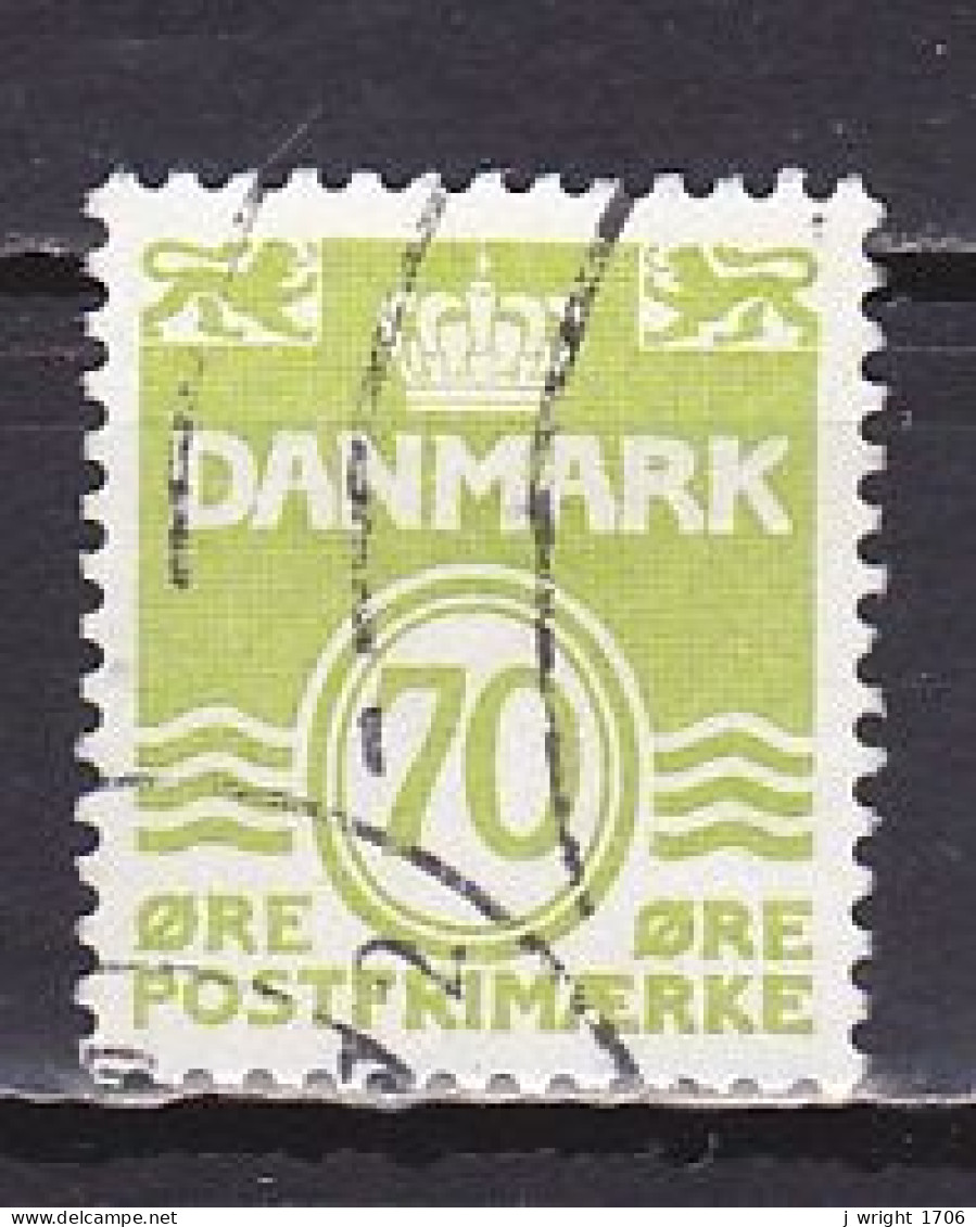 Denmark, 1977, Numeral & Wave Lines, 70ø, USED - Usado
