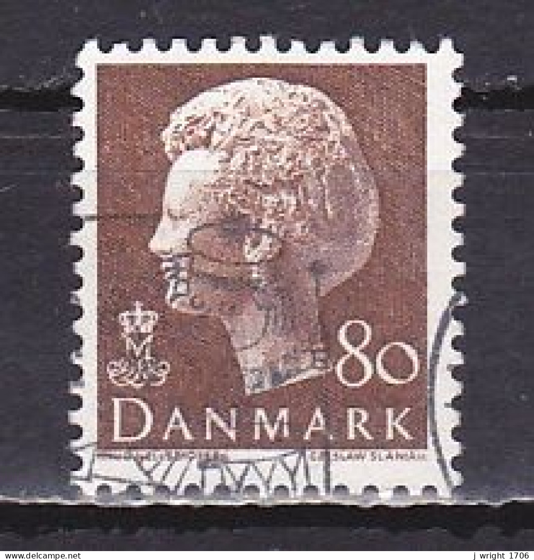 Denmark, 1976, Queen Margrethe II, 80ø, USED - Used Stamps