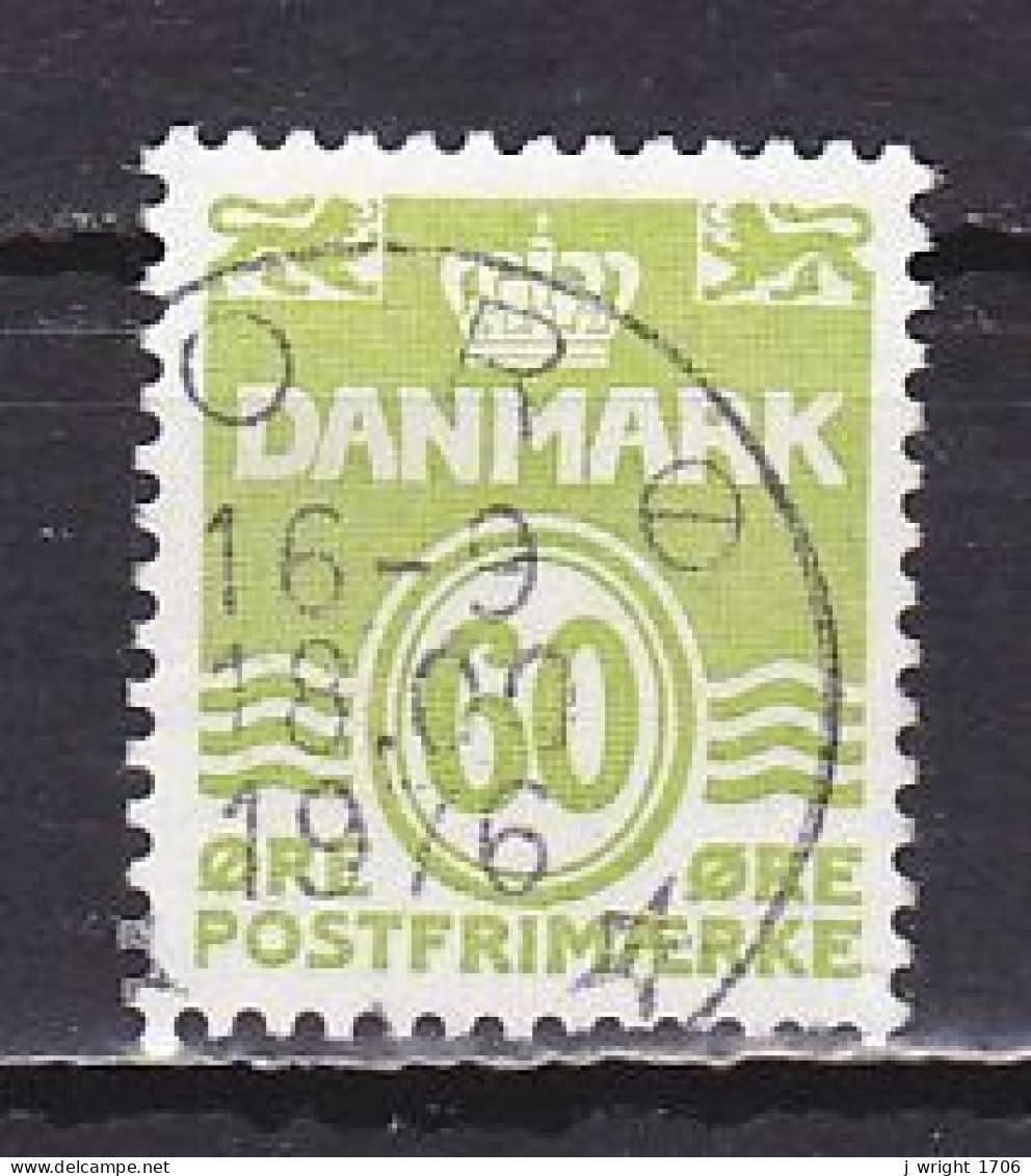 Denmark, 1976, Numeral & Wave Lines, 60ø, USED - Usado
