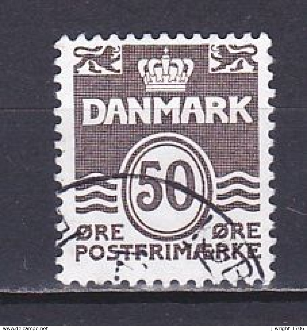 Denmark, 1974, Numeral & Wave Lines, 50ø, USED - Used Stamps