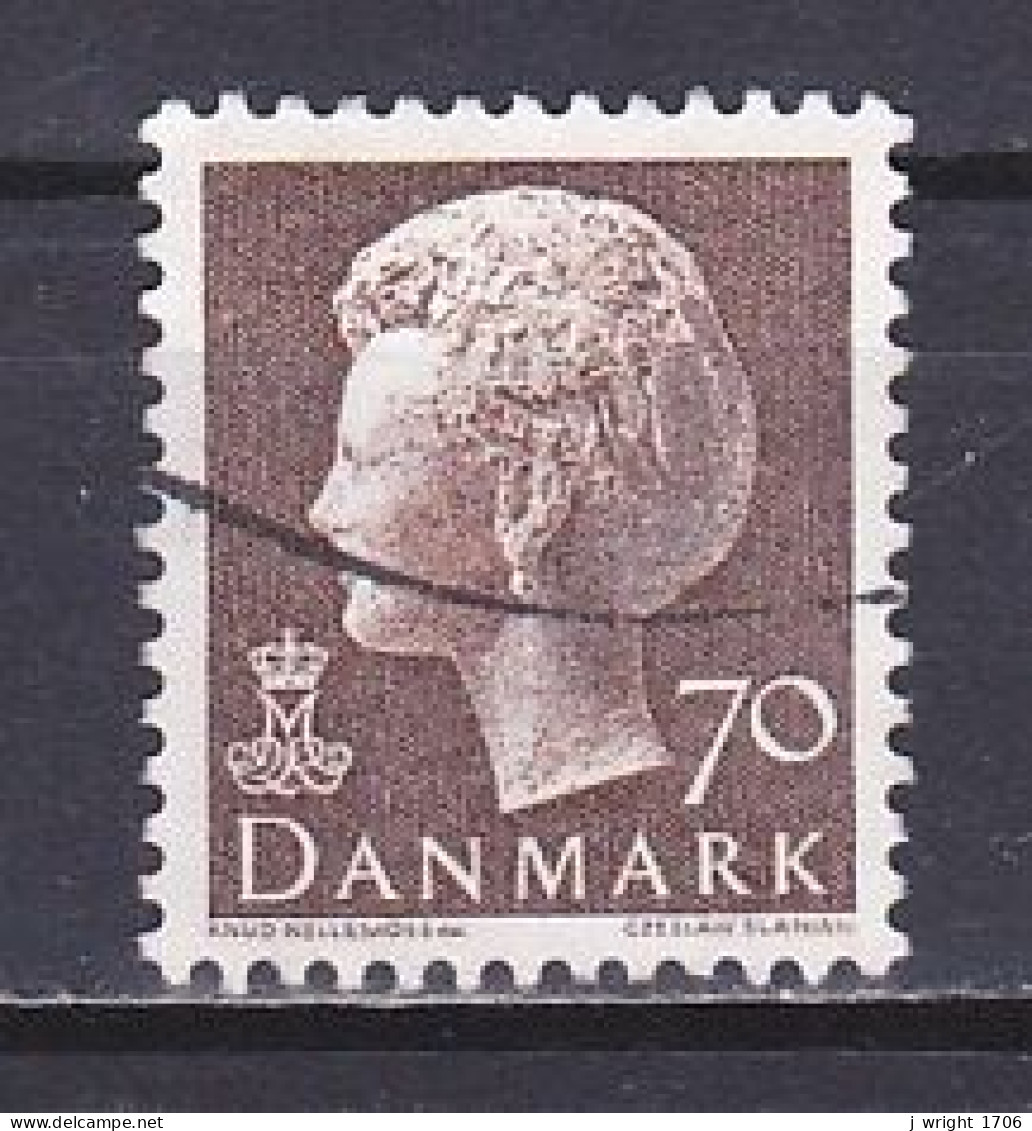 Denmark, 1974, Queen Margrethe II, 70ø/Brown, USED - Used Stamps