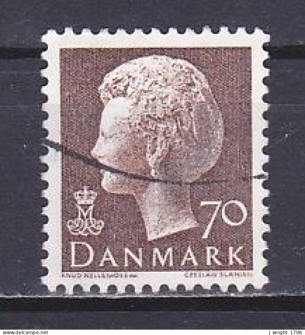 Denmark, 1974, Queen Margrethe II, 70ø/Brown, USED - Gebruikt