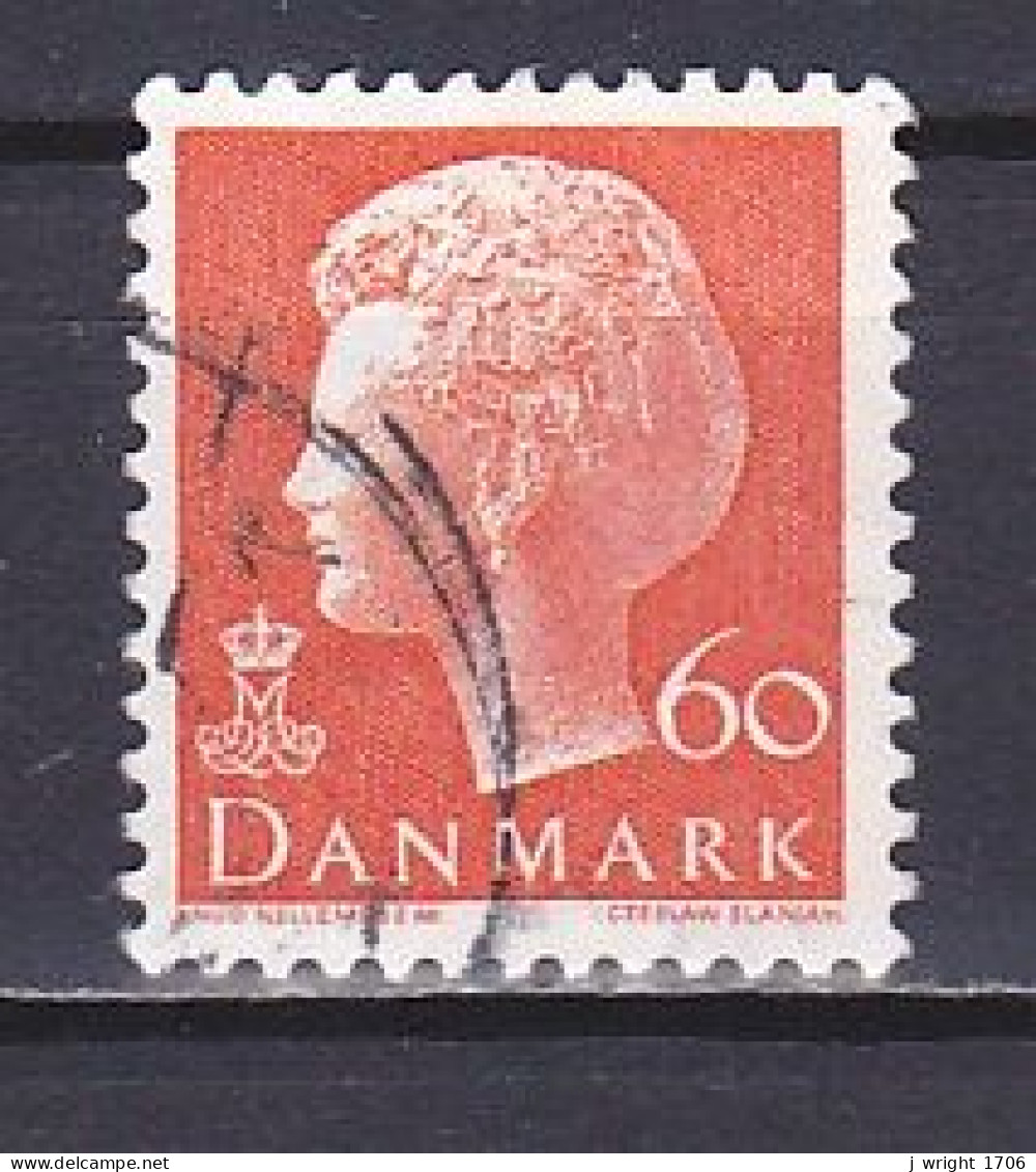 Denmark, 1974, Queen Margrethe II, 60ø/Orange, USED - Used Stamps