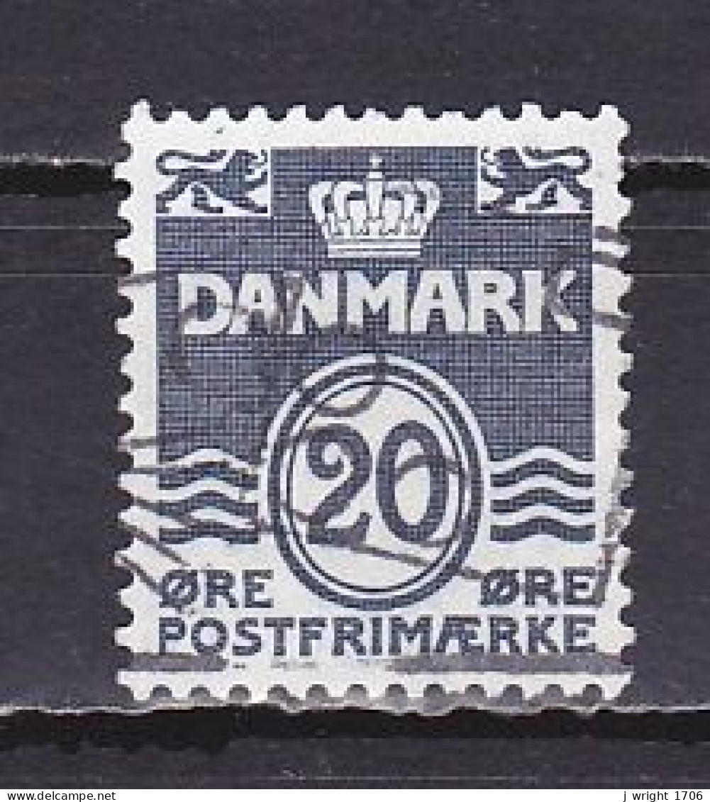 Denmark, 1974, Numeral & Wave Lines, 20ø, USED - Gebruikt