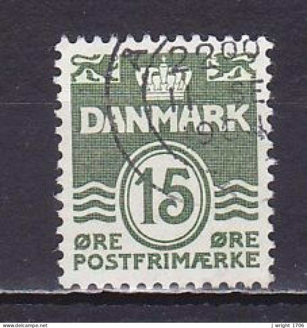 Denmark, 1963, Numeral & Wave Lines, 15ø/Fluorescent, USED - Oblitérés