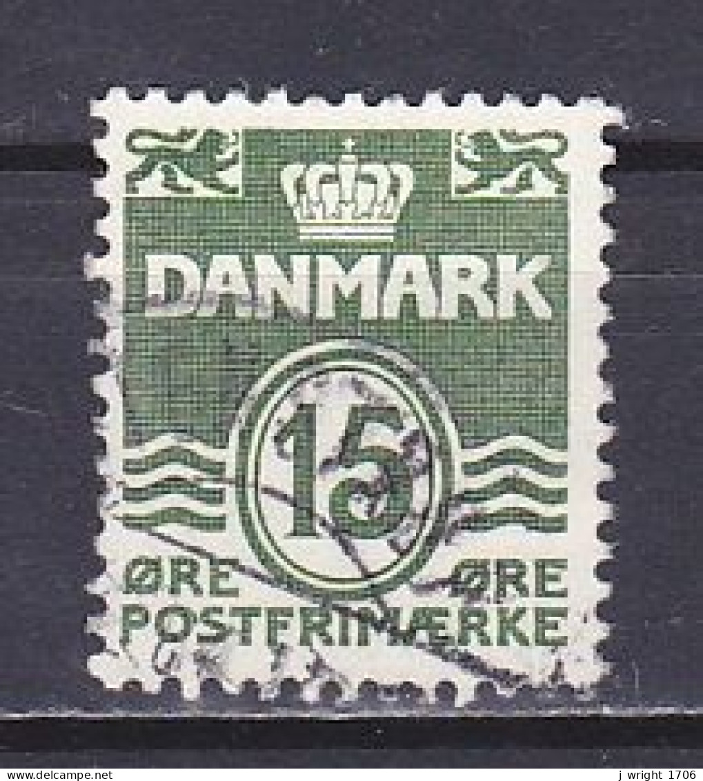 Denmark, 1963, Numeral & Wave Lines, 15ø, USED - Used Stamps