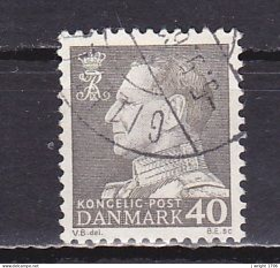 Denmark, 1961, King Frederik IX, 40ø, USED - Oblitérés