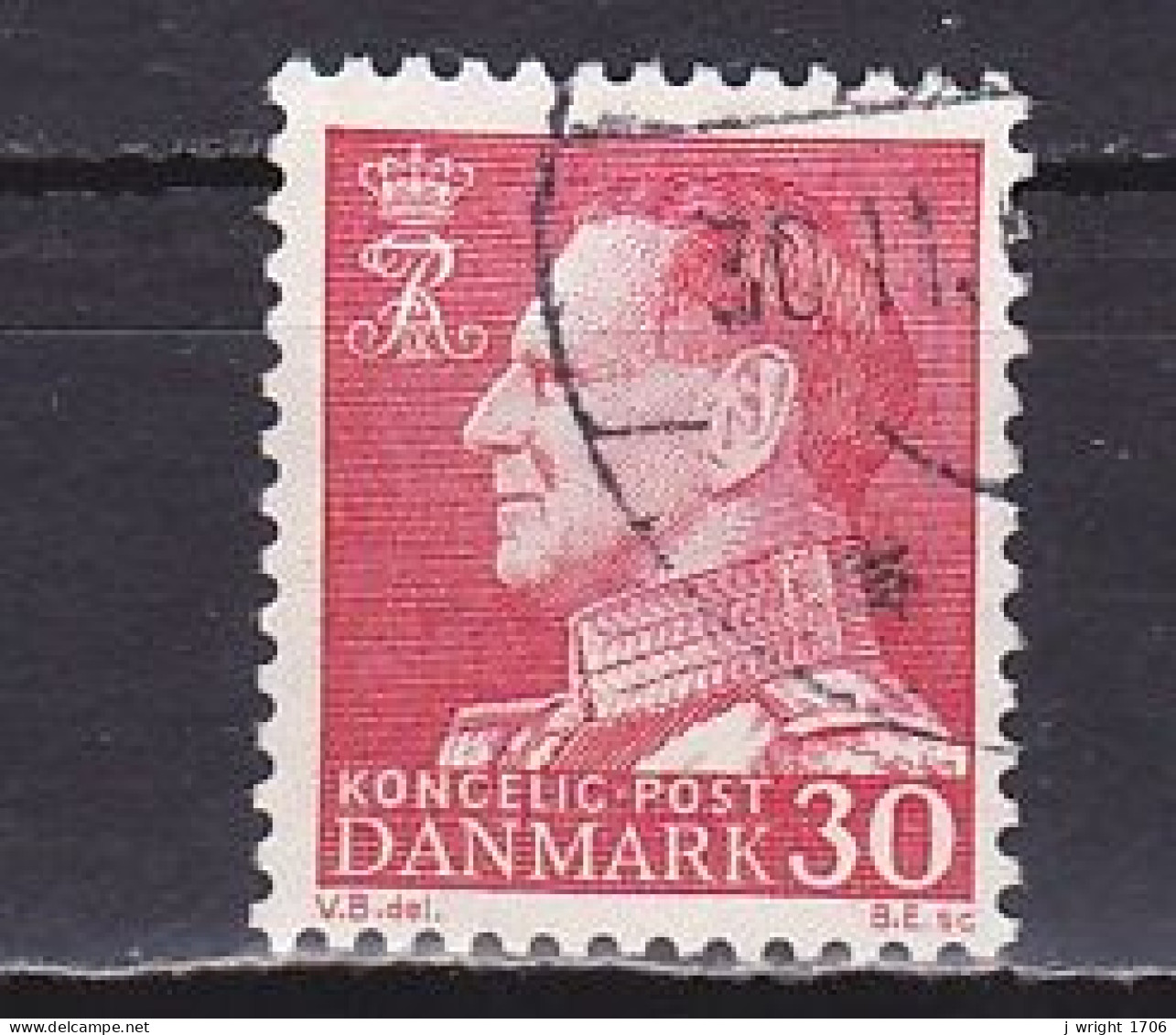 Denmark, 1961, King Frederik IX, 30ø, USED - Used Stamps