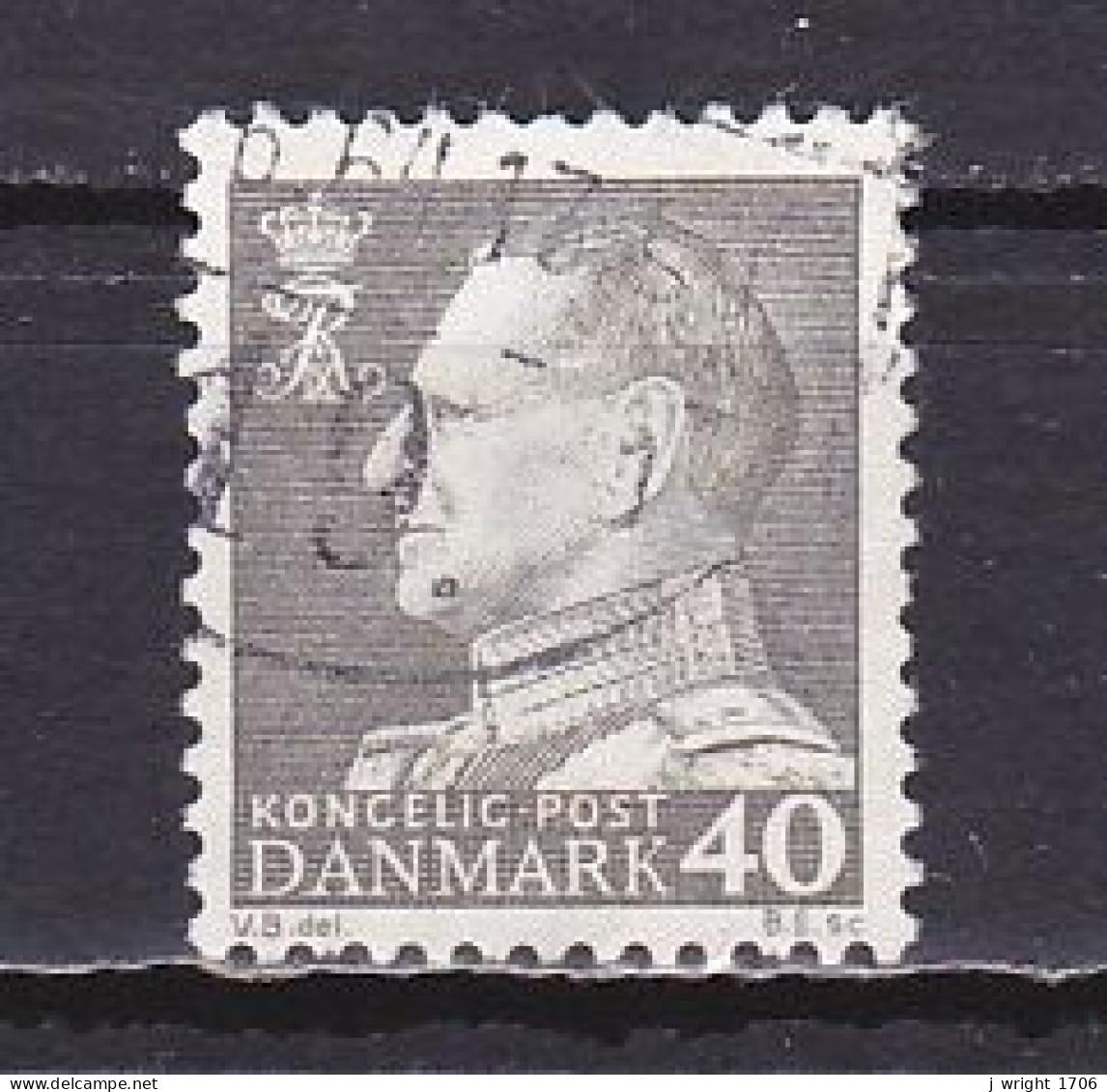 Denmark, 1961, King Frederik IX, 40ø, USED - Oblitérés