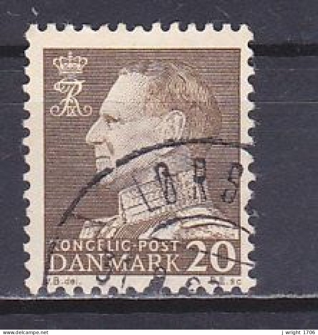 Denmark, 1961, King Frederik IX, 20ø, USED - Usado